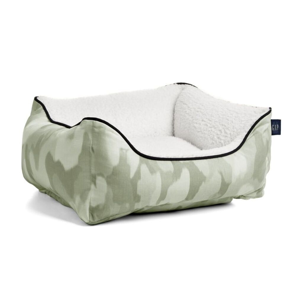 Gap Cuddler Pet Bed Polyester Cover w/Sherpa Inner Camo Olive, Small 20" x 18"